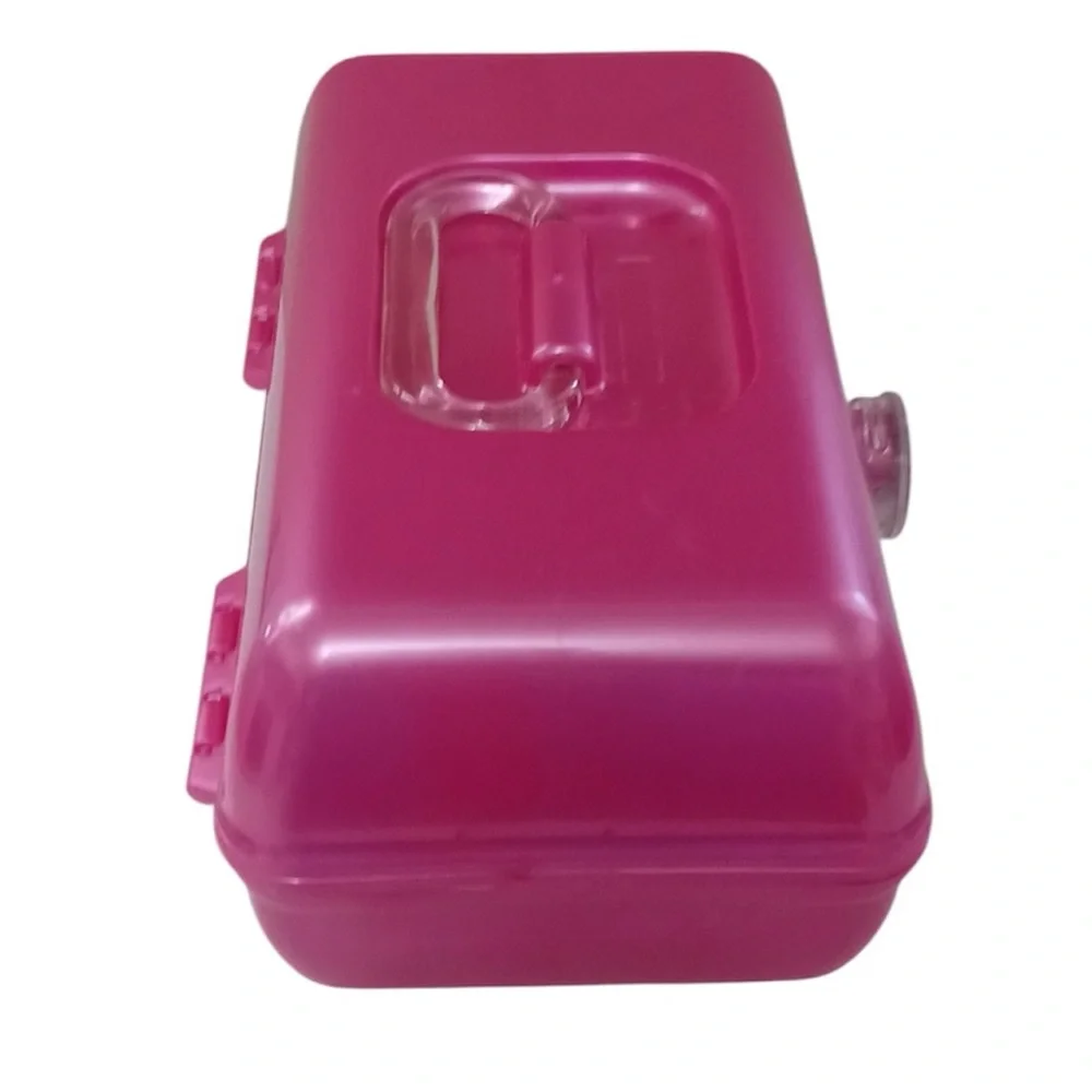 Caboodles On The Go Girl Makeup Case Hot Pink Barbie Retro Y2K Travel Organizer